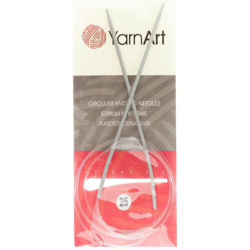 Спицы для вязания круговые Турция металлические d25мм леска 70см 1шт 208₽