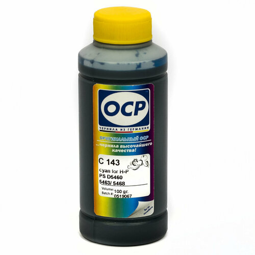 чернила краска ink mate him 364 для картриджей hp 178 920 901 121 и gt принтеров 100x4 Чернила OCP C 143 голубые для HP PhotoSmart 5510, 3070a, 5515, 6510, B110, B109, B210, B210, B209 картриджей 178 и 920 100мл