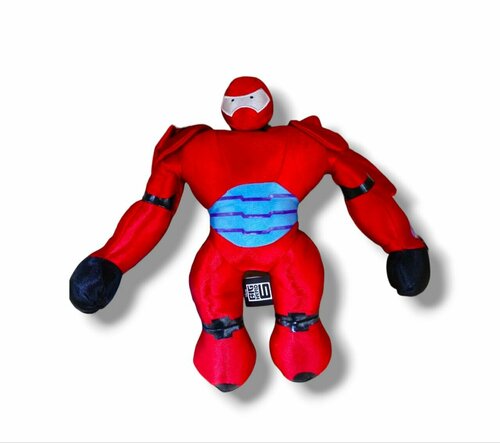 Мягкая игрушка робот Бэймакс Город героев 30 см красный