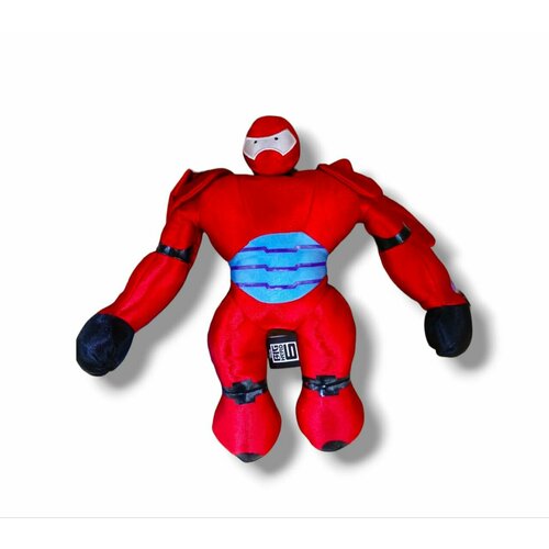 Мягкая игрушка робот Бэймакс Город героев 30 см красный приключения любимых героев monsters university big hero 6 inside out