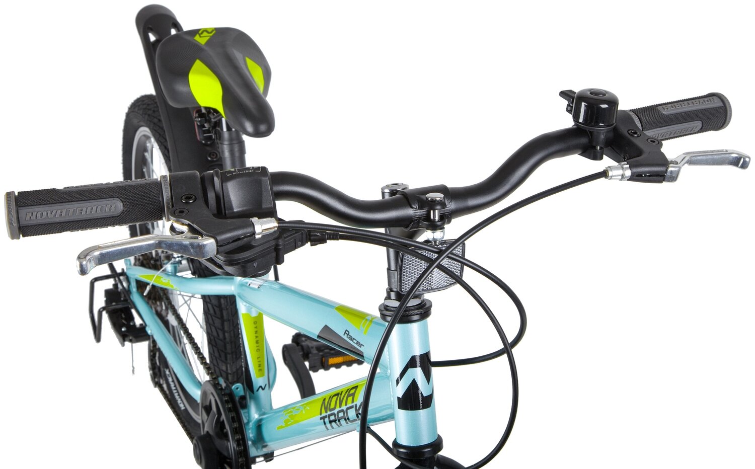 Велосипед Novatrack Recer городской (подростк.) кол.:20" голубой (20SH6V.RACER.BL20) - фото №4
