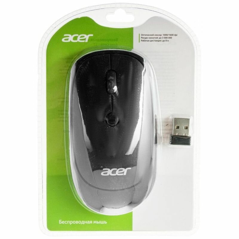 Мышь Acer OMR137, черный (zl.mceee.01k) - фото №13