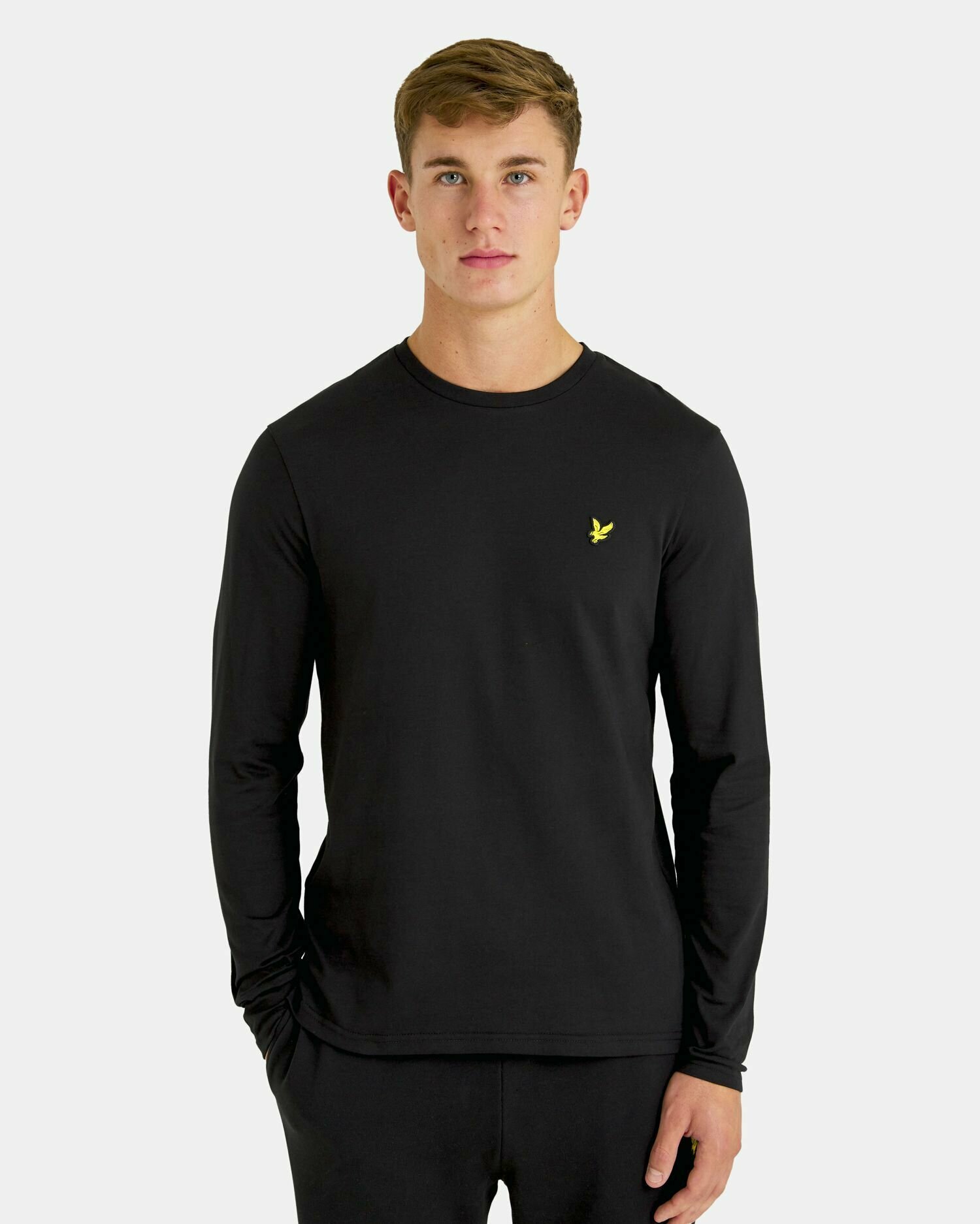 Лонгслив Lyle & Scott Plain L/S T-Shirt мужской однотонный хлопок 100%