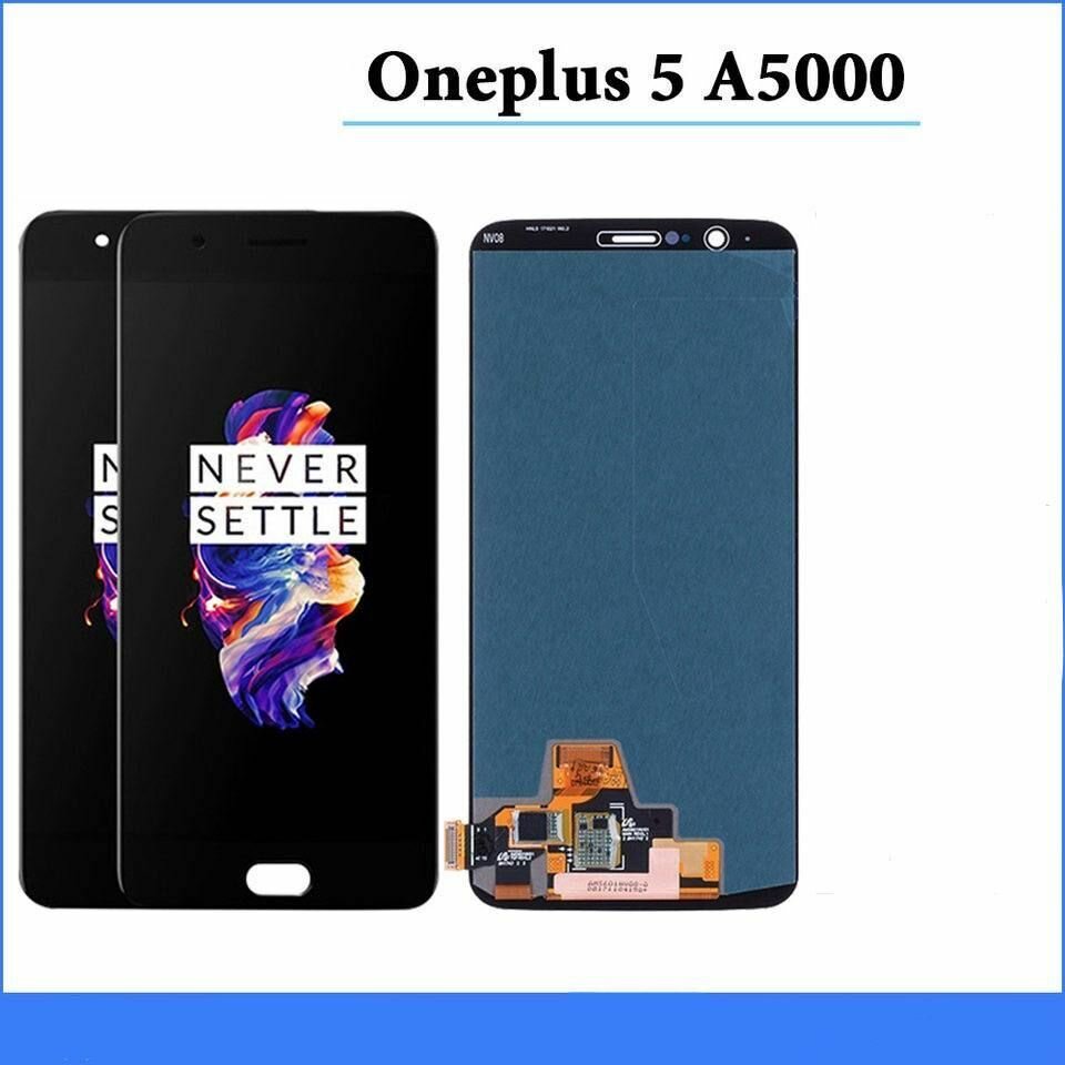 Дисплей для OnePlus 5 (в сборе с тачскрином) (черный) (OLED)