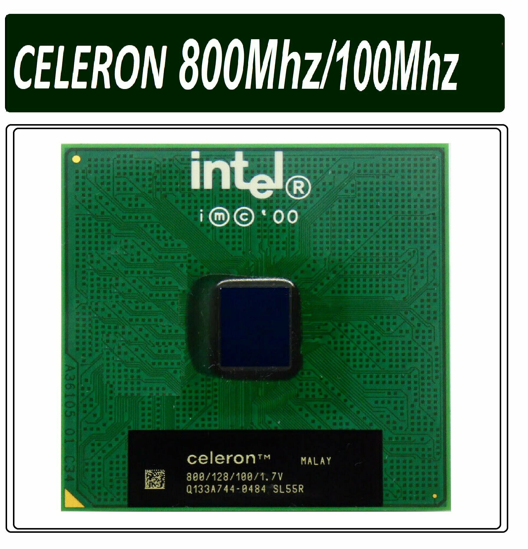 Intel Celeron 800 MHz / 100 MHz CopperMine PGA370 OEM, 800 МГц (66) ОЕМ версия