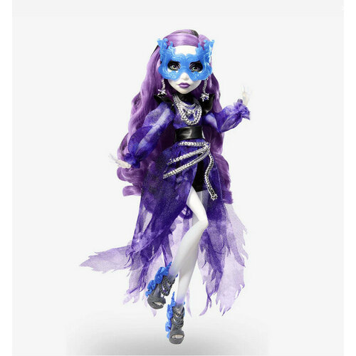 Кукла Monster High Skullector Haunt Couture Midnight Runway Спектра Вондергейст, Spectra Vondergeist Doll кукла monster high монстры по обмену изи даундэнсер 26 см cjc61 разноцветный