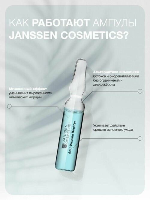 Janssen Cosmetics, Увлажняющая сыворотка ботокс для лица от морщин, 1х2 мл