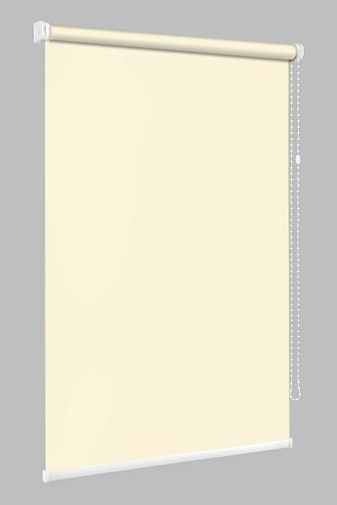 Рулонные шторы Люкс светло-бежевый 25х155 см