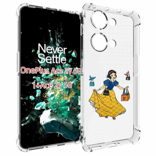 Чехол MyPads модная-принцесса женский для OnePlus Ace 2V задняя-панель-накладка-бампер