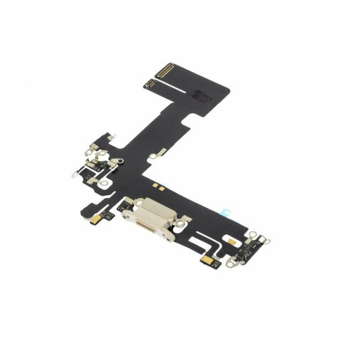 Шлейф для Apple iPhone 13 + разъем зарядки/гарнитуры + микрофон, белый, AA