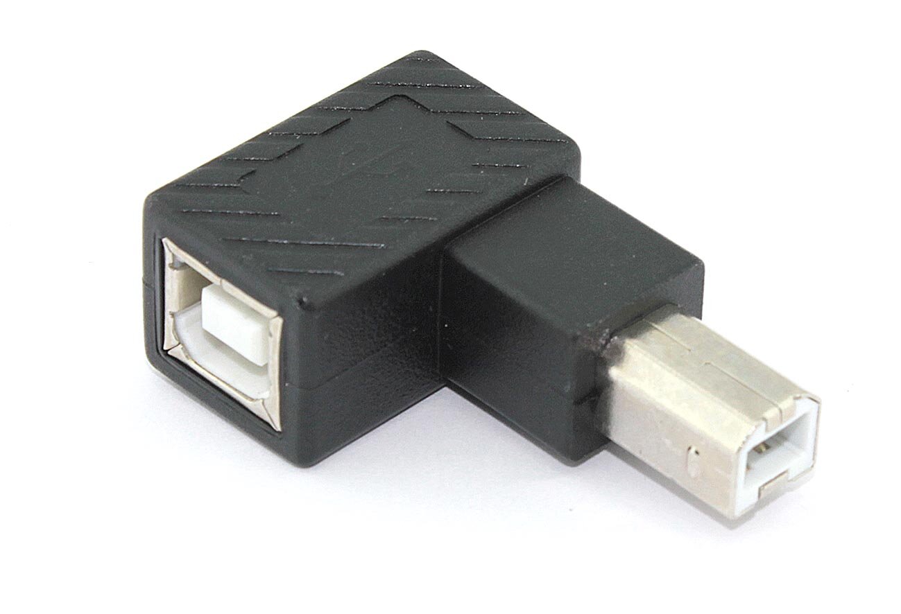 фото Угловой удлинитель USB Type B с поворотом наверх