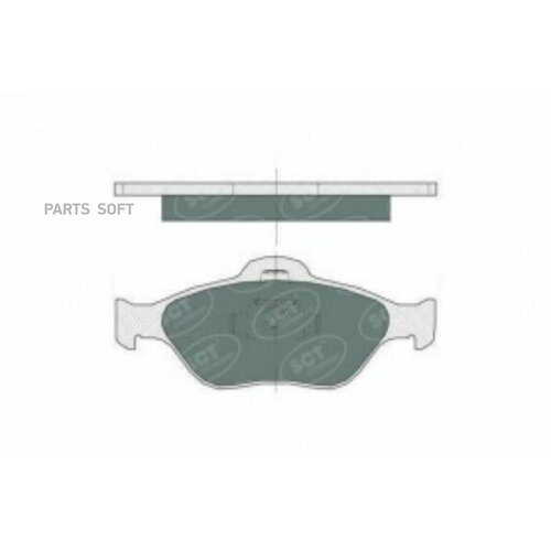 SCT GERMANY SP363 колод. торм. задн. FORD FIESTA IV/V 95-10/FUSION 02-12/MAZDA 2 03-