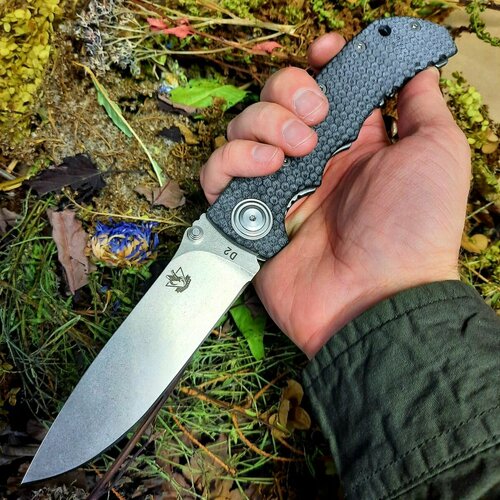 фото Складной нож выживания рейнджер, сталь d2, рукоять g10, т5 steelclaw