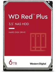 Жесткий диск WD Red Plus WD60EFPX, 6ТБ, HDD, SATA III, 3.5"