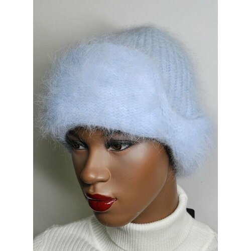 фото Шапка , размер 52/56, голубой barhatiglam