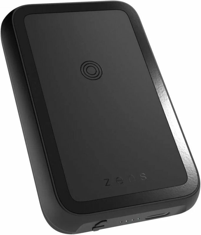 Внешний аккумулятор ZENS Magnetic Dual Wireless Powerbank 4000mAh со встроенной подставкой чёрный (ZEPP03M) черный