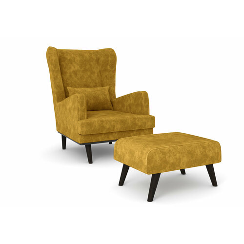 Комплект кресло и пуф Оскар Crash yellow 31 17790₽