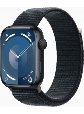 Умные часы Apple Watch Series 9 GPS 45 мм Aluminium Case Sport Loop (MR9C3), midnight