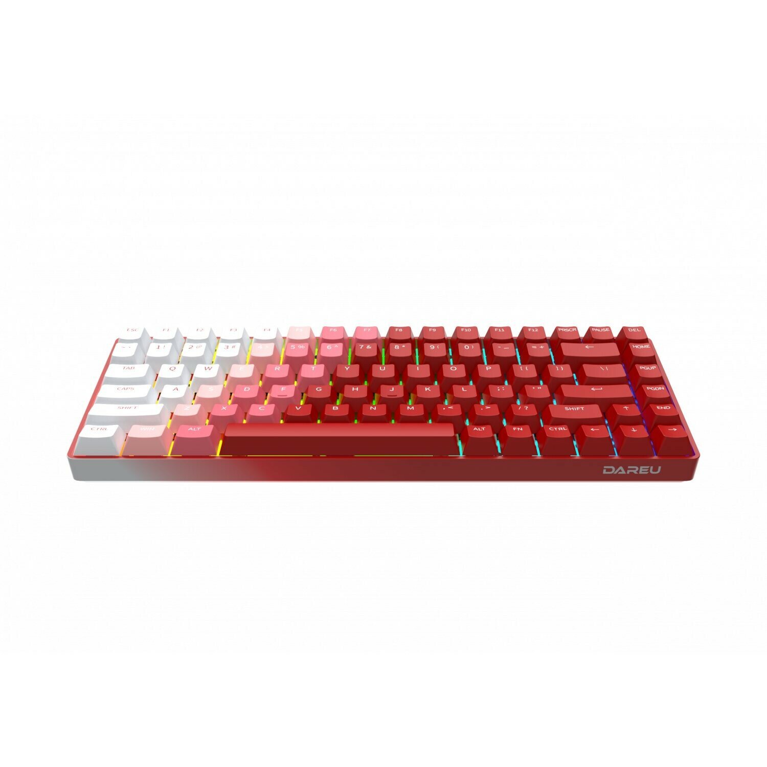 Клавиатура Wireless Dareu red, 84 клавиши, switch Holly (tactile), подключение проводное+BT+2.4GHz, аккумулятор 2000mAh - фото №6