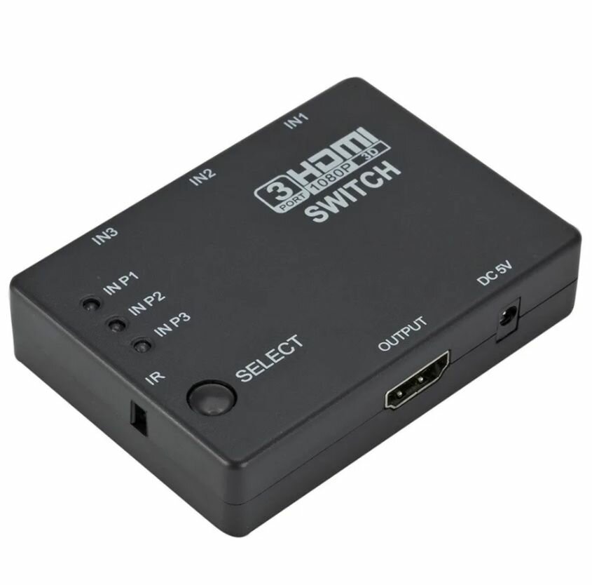 Переходник Свитч HDMI*3 порта с пультом дистанционного управления 1080