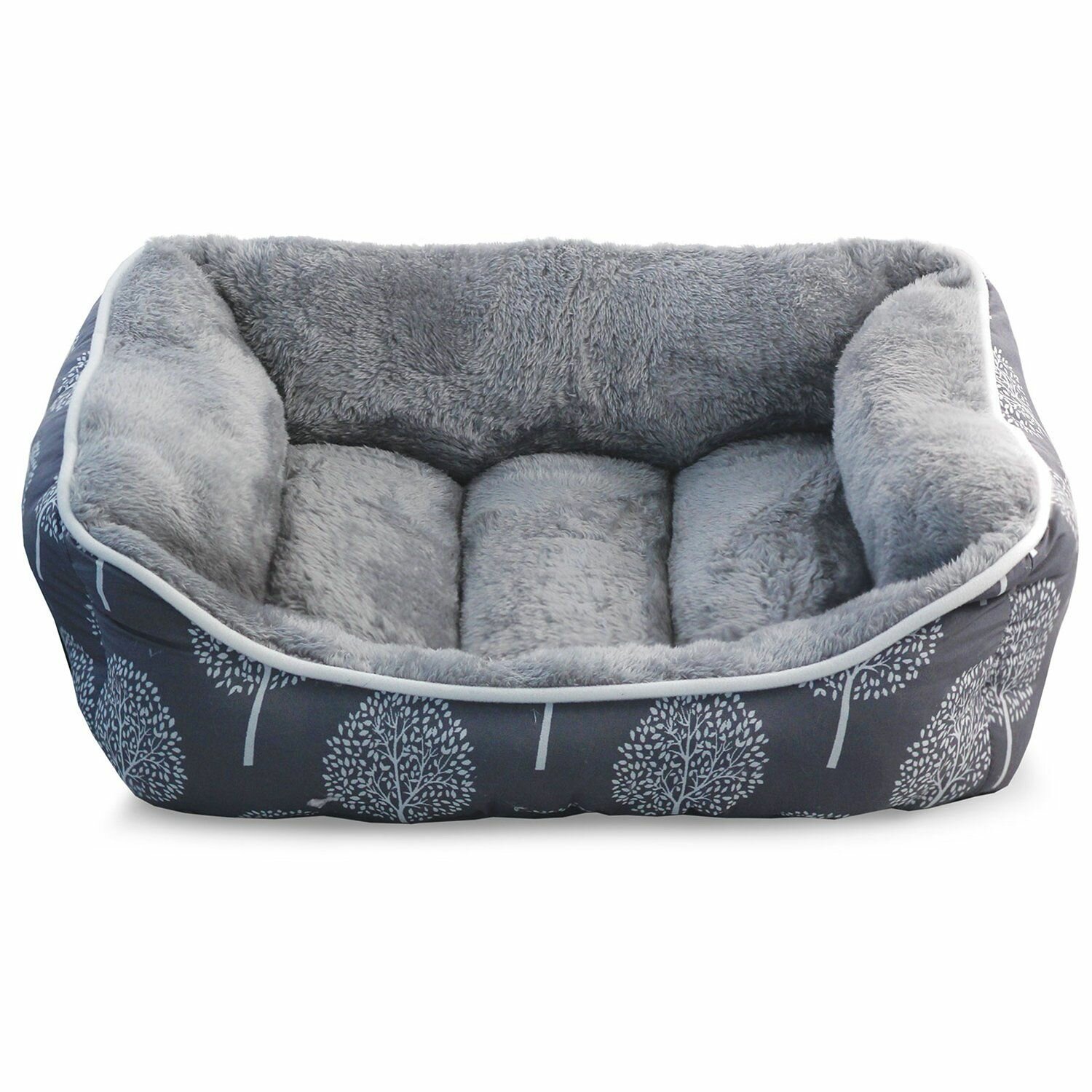 Лежак для собак Triol Сказочный лес S, размер 48х41х16см, серый
