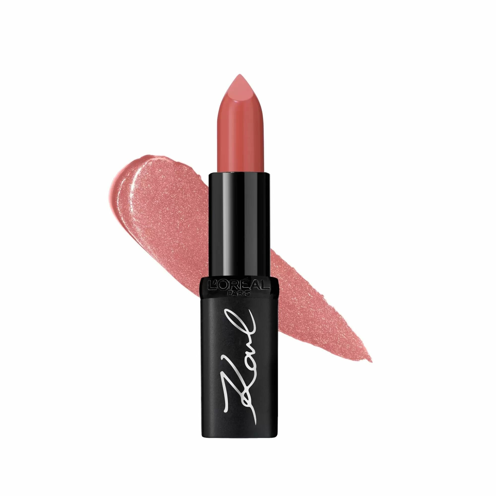 L'Oreal Paris x Karl Lagerfeld Color Riche помада для губ увлажняющая, оттенок 04 provoKative — фото 1