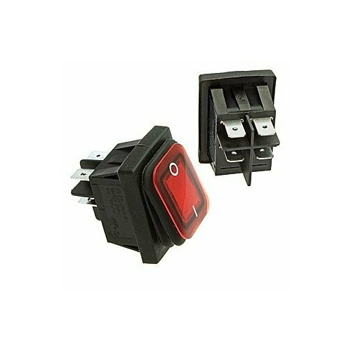 Клавишный переключатель SB091-12V IP65 on-off 22x30mm (RUICHI)