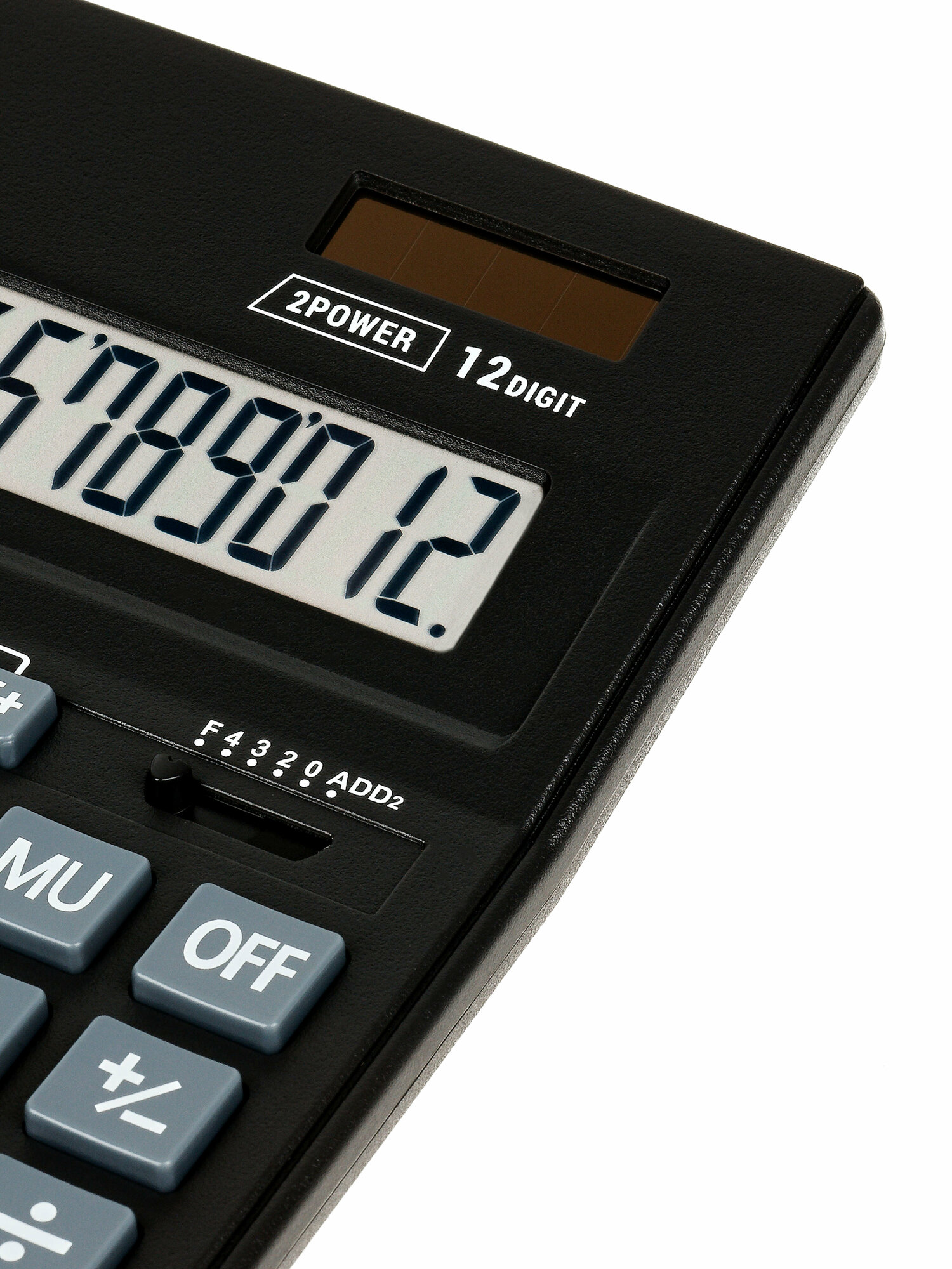 Калькулятор настольный Eleven Business Line CDB1201-BK, 12 разрядов, двойное питание, 155*205*35мм, черный — фото 3