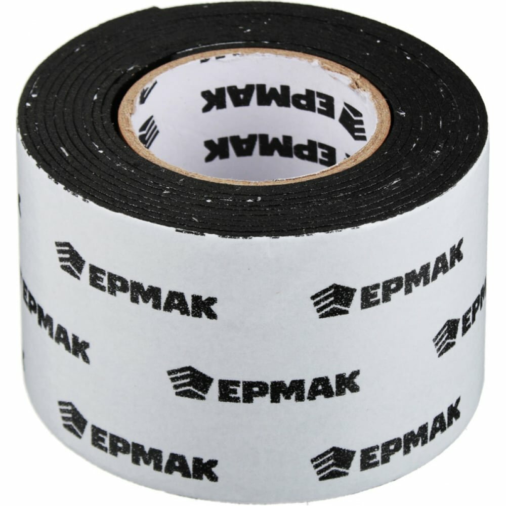 фото Клейкая лента Ермак Двухсторонняя 50mm x 2m Black 472-024
