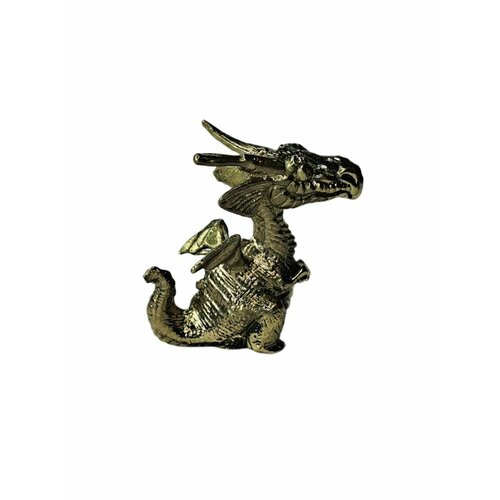 Дракон Задумчивый статуэтка латунная 890₽