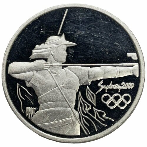 Северная Корея 1 вона 2001 г. (XXVII летние Олимпийские игры, Сидней - Стрельба из лука) (Al) (PP) клуб нумизмат монета 500 тугриков монголии 1997 года серебро олимпийские игры в сиднее 2000