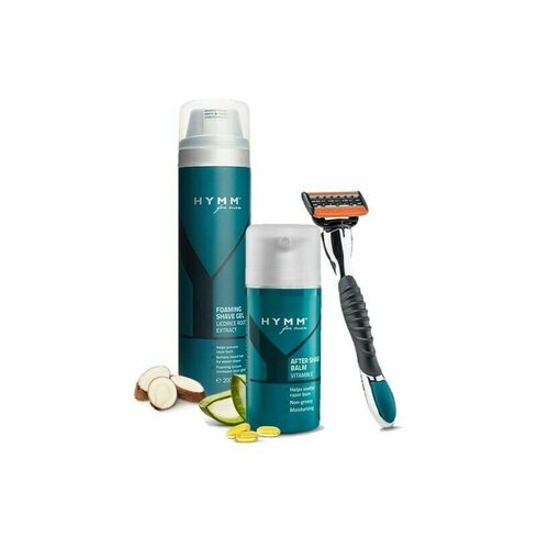 AMWAY Набор для бритья HYMM гель бальзам бритва с 5 лезвиями 14000₽