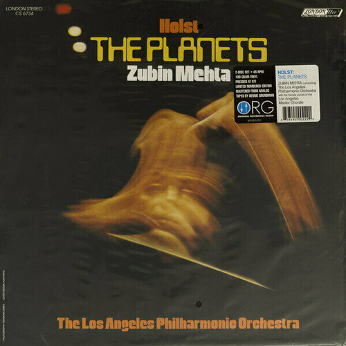 Виниловая пластинка Holst: Planets. Mehta & Los Angeles Philharmonic Orchestra. 1 LP виниловая пластинка mehta zubin holst the planets coloured 0028948549313