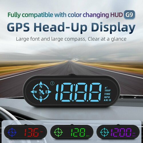 Проекционный дисплей для авто G9 HUD проектор на лобовое стекло GPS