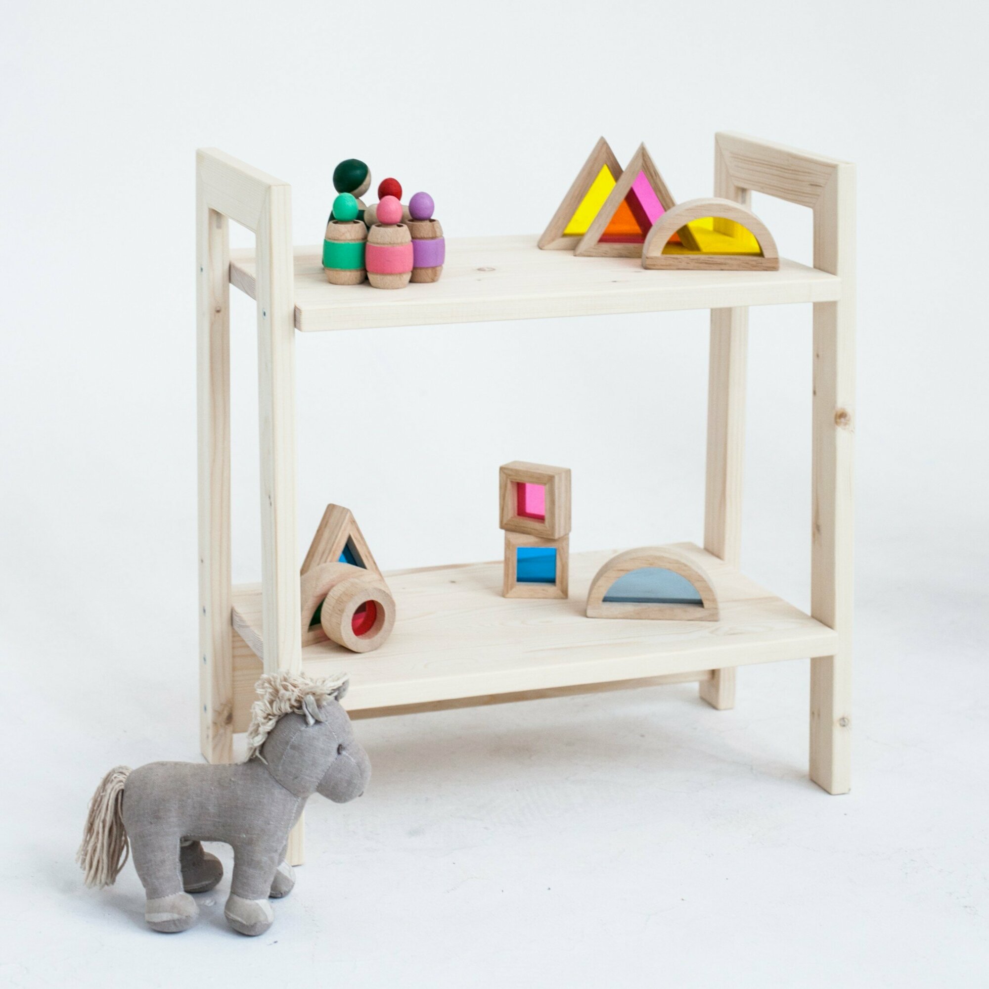 фото Стеллаж для игрушек по Монтессори малый Вааса 2 45см