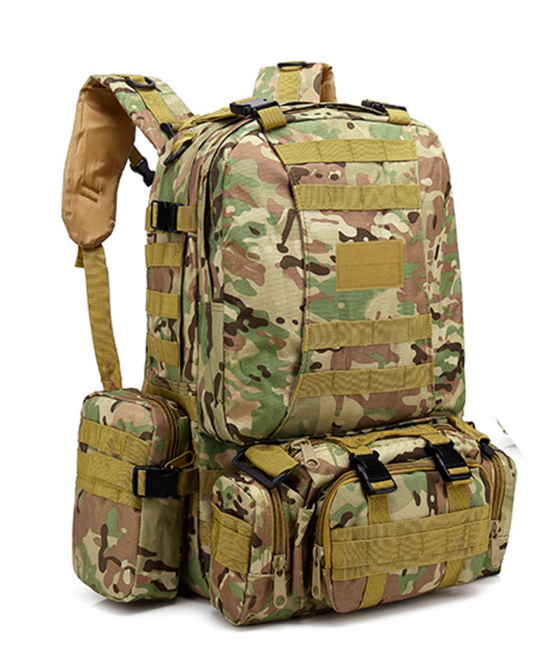 Рюкзак с подвесными сумками BL002 BAG-TROPHY камуфляж лесной