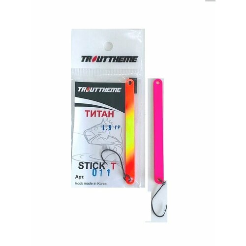 фото Форелевая блесна стик trout-theme trout & stick t (титан) цвет 011 вес 1.8 гр
