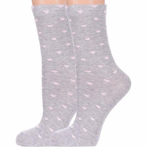 Носки PARA socks, 2 пары, размер 25, серый