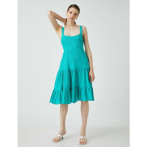 фото Платье koton, размер 34, зеленый