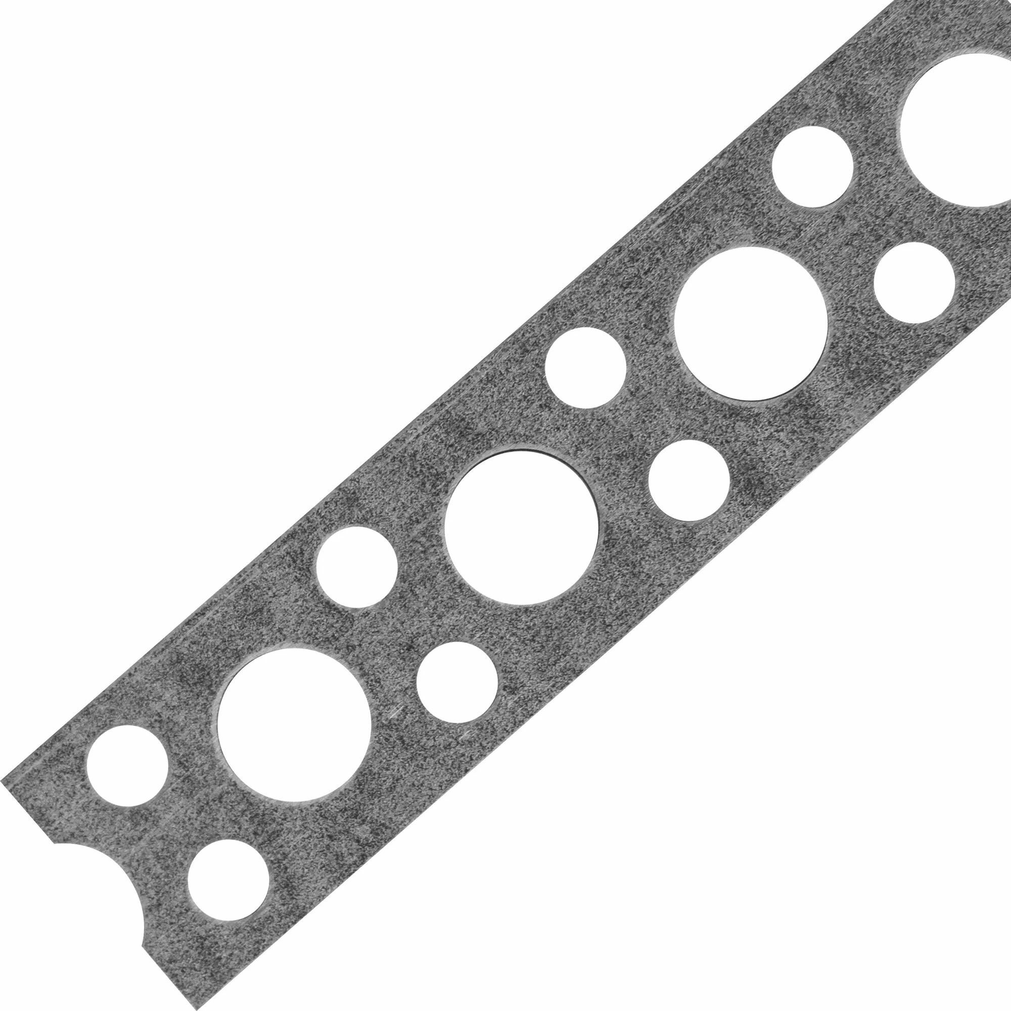 фото Перфорированная лента прямая LP 12x0.5 5 м оцинкованная сталь цвет серебро