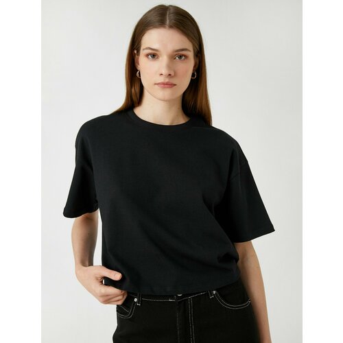 фото Футболка koton, размер xs, черный