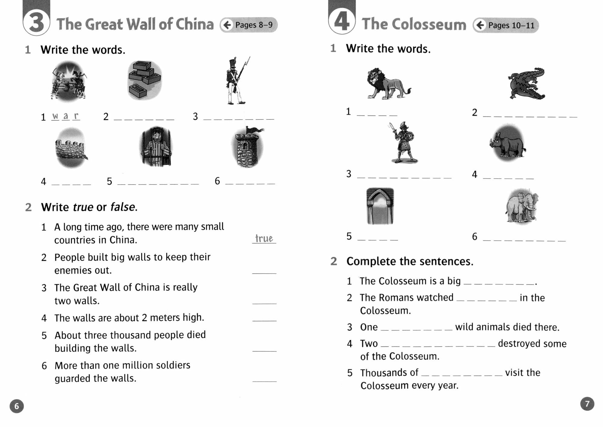 Oxford Read and Discover. Level 4. Wonders of the Past. Activity Book - фото №2