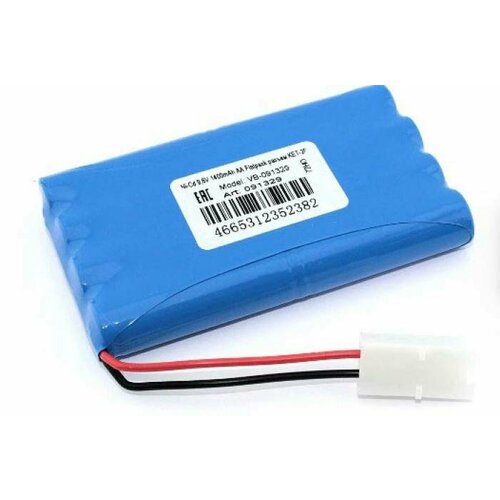 Аккумулятор Ni-Cd 9,6V 1400mAh AA Flatpack разъем KET-2P