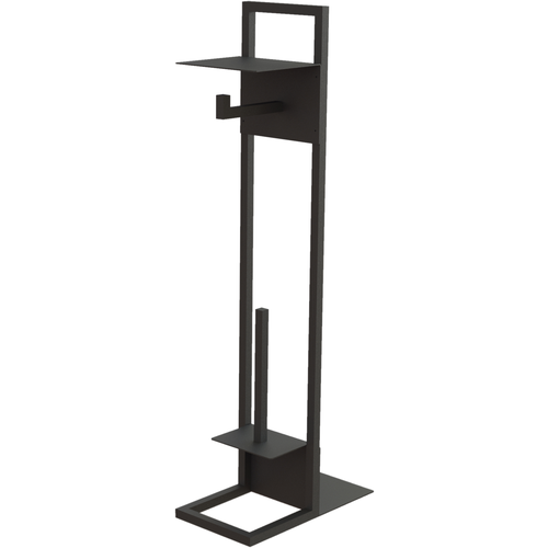 Стойка для санузла Deante MOKKO с держателем для туалетной бумаги с полкой черный матовый 20764₽