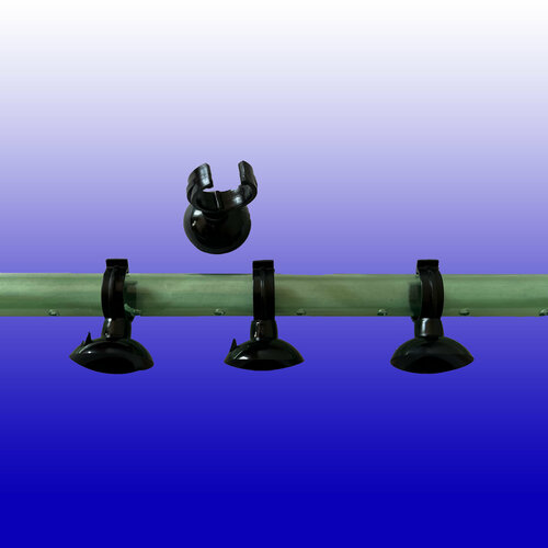 Присоски чёрные на флейту или трубку 12-13 мм аквариумного внешнего фильтра 4шт