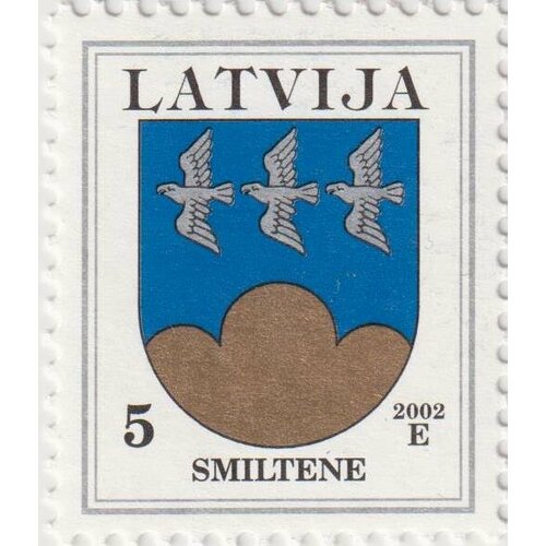 Почтовые марки Латвия 2002г. Гербы Латвии - Смилтене Птицы, Гербы MNH