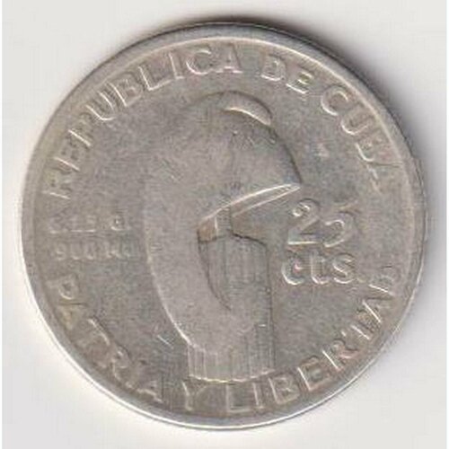 Монеты Куба 1953г. 100 лет со дня рождения Хосе Марти Юбилейная F куба 1 песо 1953 г 100 лет со дня рождения хосе марти