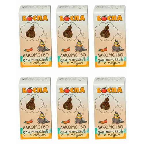 Боспа Лакомство для попугаев Груша с медом 3 шт 6 уп 1022₽