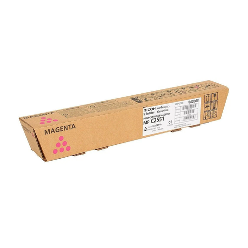 Ricoh MPC2551 (842063/841506) картридж пурпурный (9500 стр.) картридж type mpc2551he 841504 для ricoh aficio mpc2051 mpc2551 совместимый чёрный 10000 стр