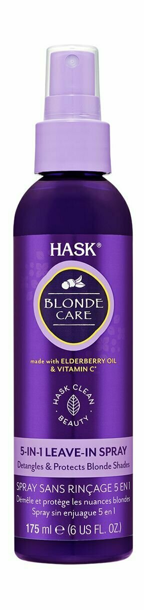 Несмываемый спрей 5-в-1 для светлых волос / Hask Blonde Care 5-in-1 Leave-In Spray